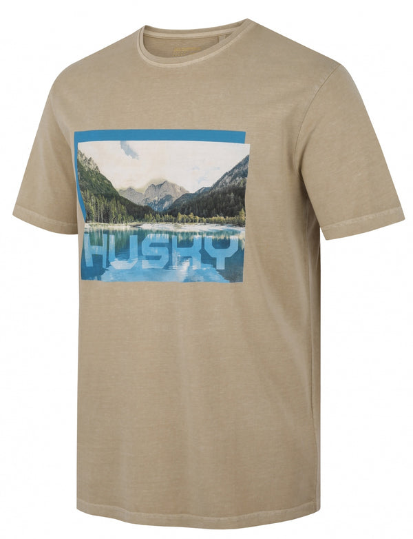Herren T-Shirt aus Baumwolle Tee Lake M