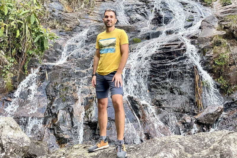 Herren T-Shirt aus Baumwolle Tee Lake M