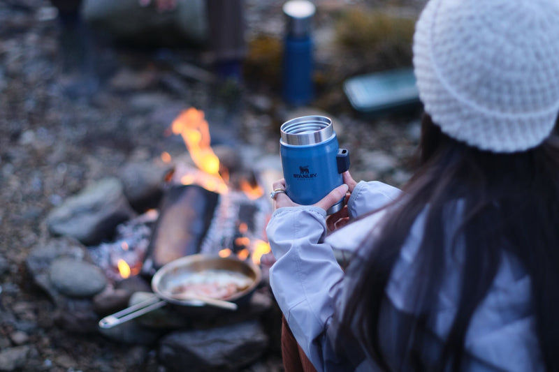 Thermosflasche mit Löffel/Gabel Essset