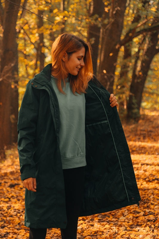 Hardshell-Mantel für Damen Nut L