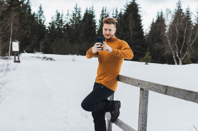 Merino-Thermounterwäsche T-Shirt Merow zip M