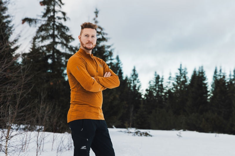 Merino-Thermounterwäsche T-Shirt Merow zip M