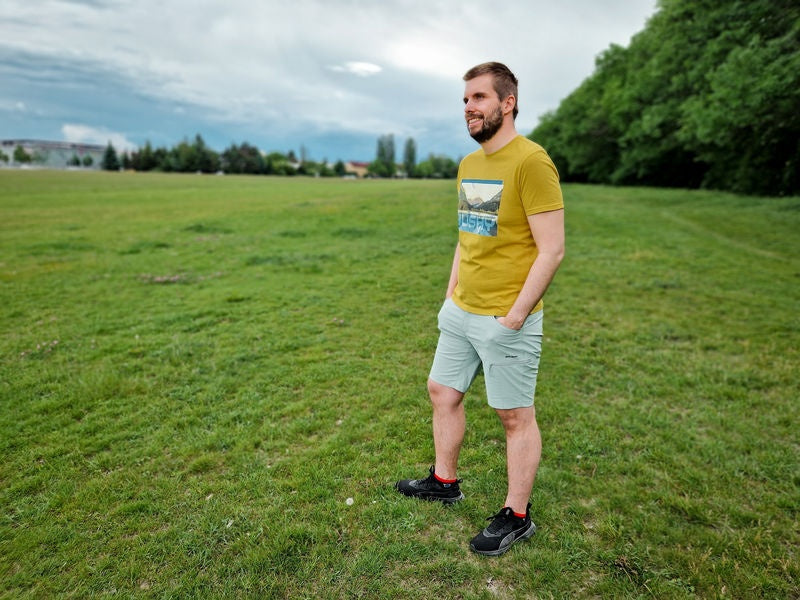 Herren T-Shirt aus Baumwolle Tee Lake M