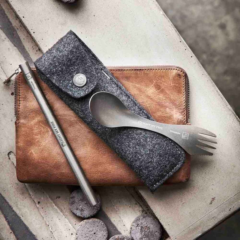 Reisebesteck Spork Titanium