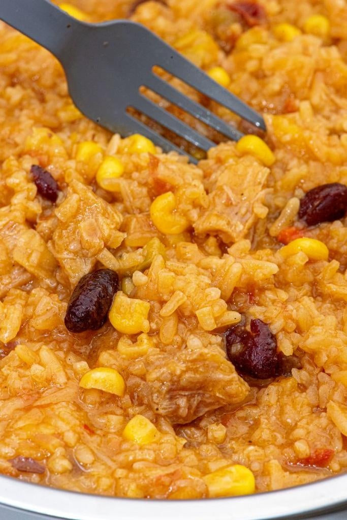 Gefriergetrocknete Nahrung Hähnchen Fajita mit Reis