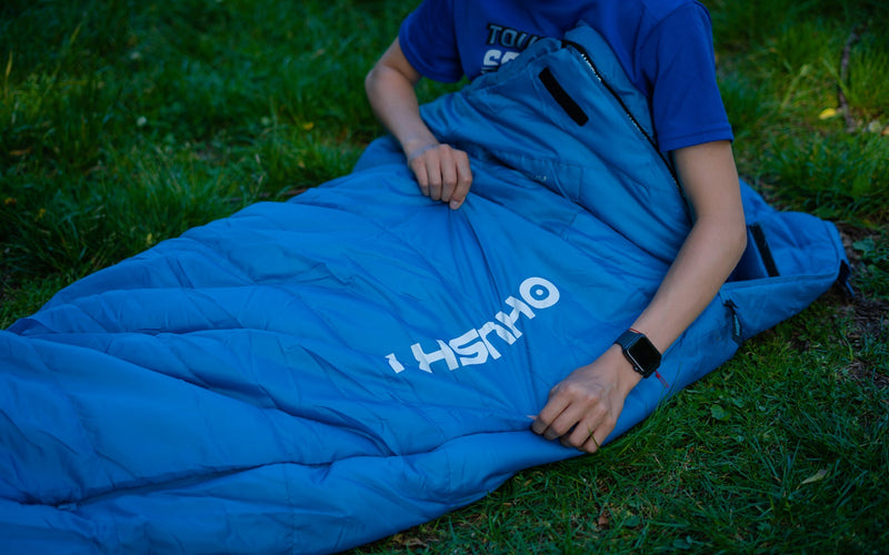 Synthetischer 3-Jahreszeiten-Kinderschlafsack Junior -10 °C