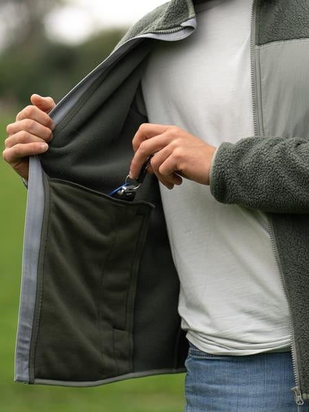 Herren Fleecejacke Addy Zip M