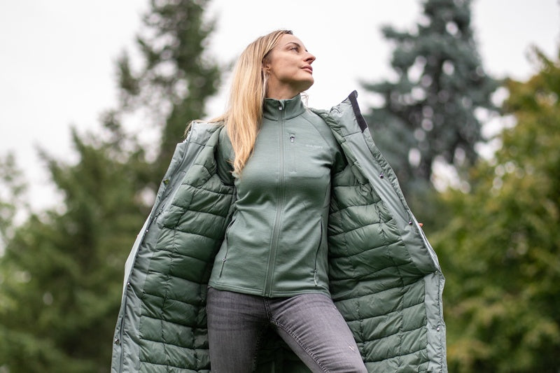 Damen Hardshell gefütterter Mantel Narvik L