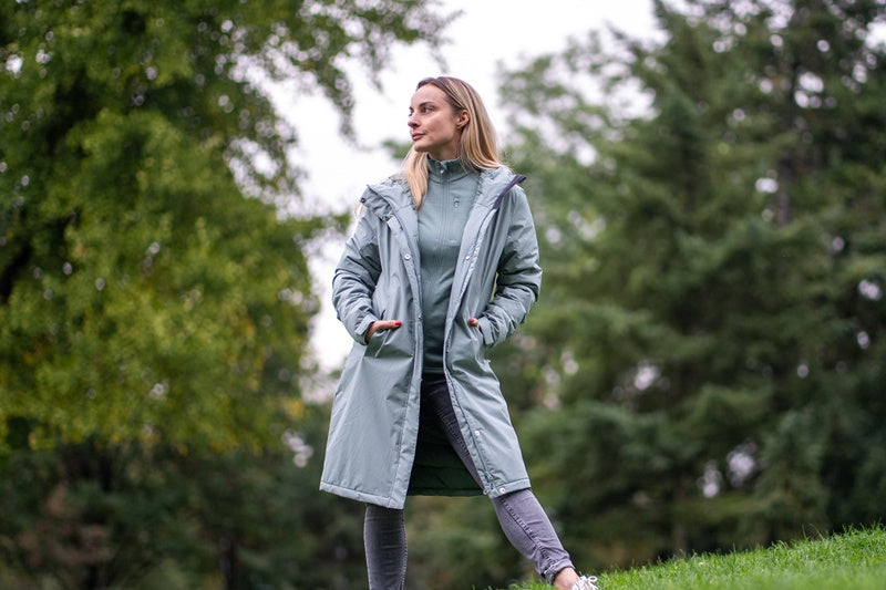 Damen Hardshell gefütterter Mantel Narvik L