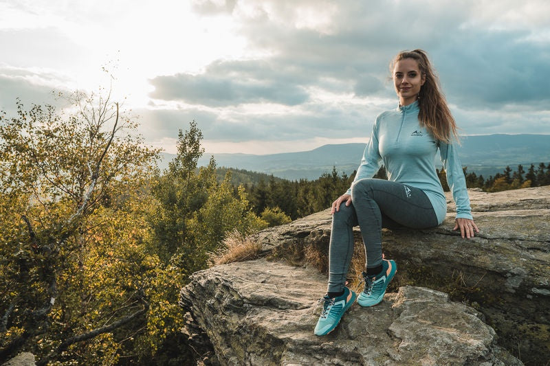 Merino-Thermounterwäsche T-Shirt Merow Zip L
