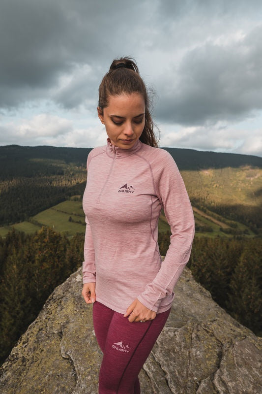 Merino-Thermounterwäsche T-Shirt Merow Zip L