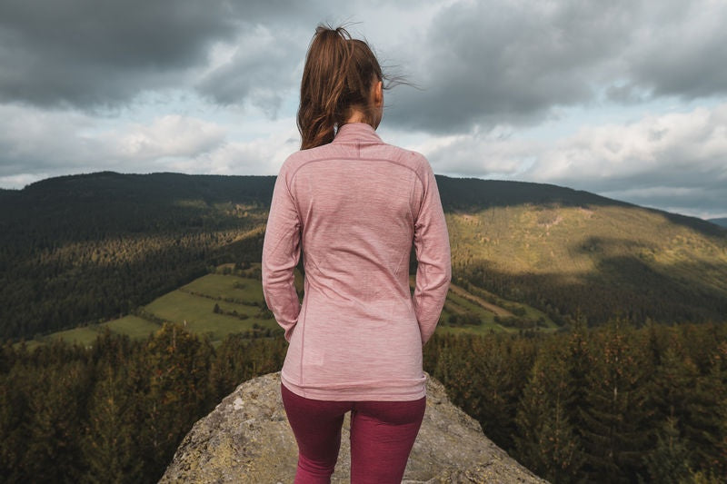 Merino-Thermounterwäsche T-Shirt Merow Zip L