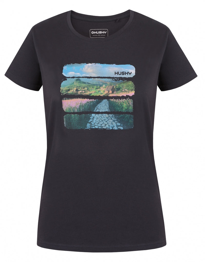 Damen Baumwoll-T-Shirt Tee Flo L