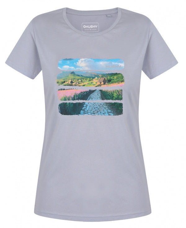 Damen Baumwoll-T-Shirt Tee Flo L