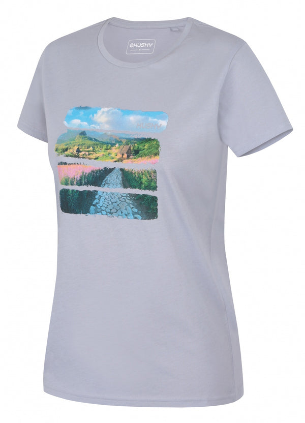 Damen Baumwoll-T-Shirt Tee Flo L