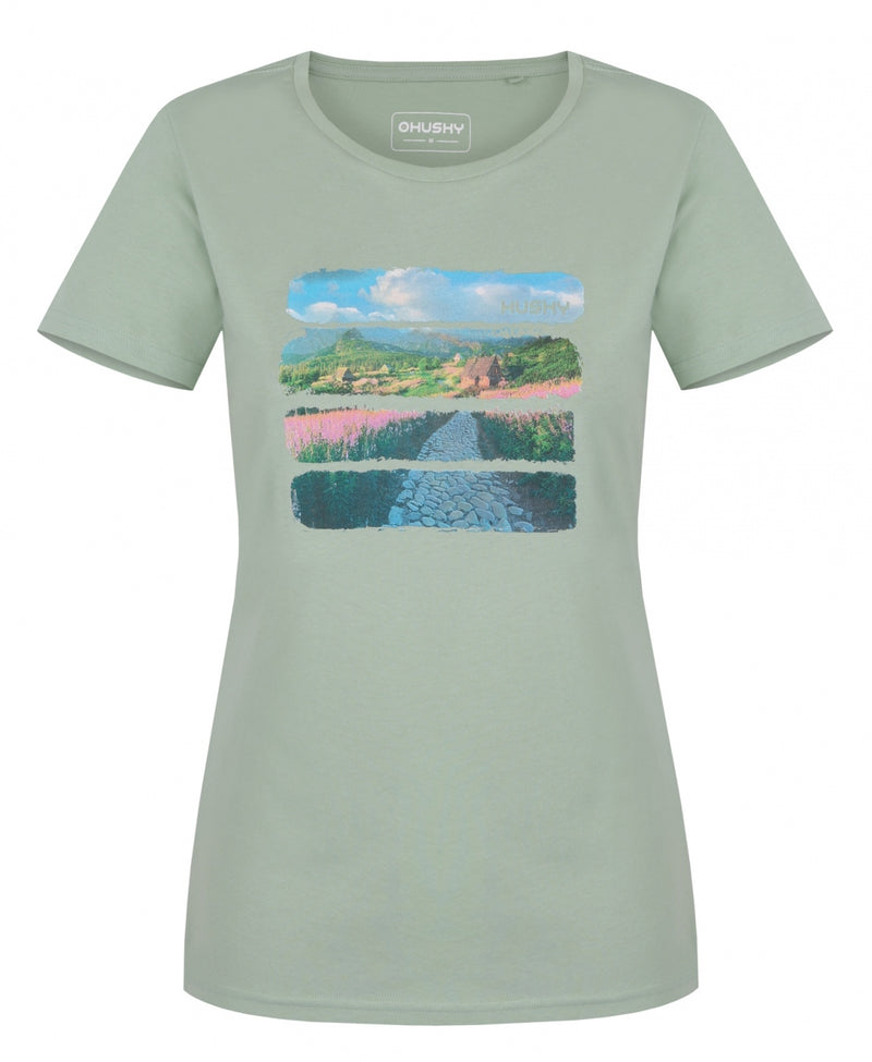 Damen Baumwoll-T-Shirt Tee Flo L