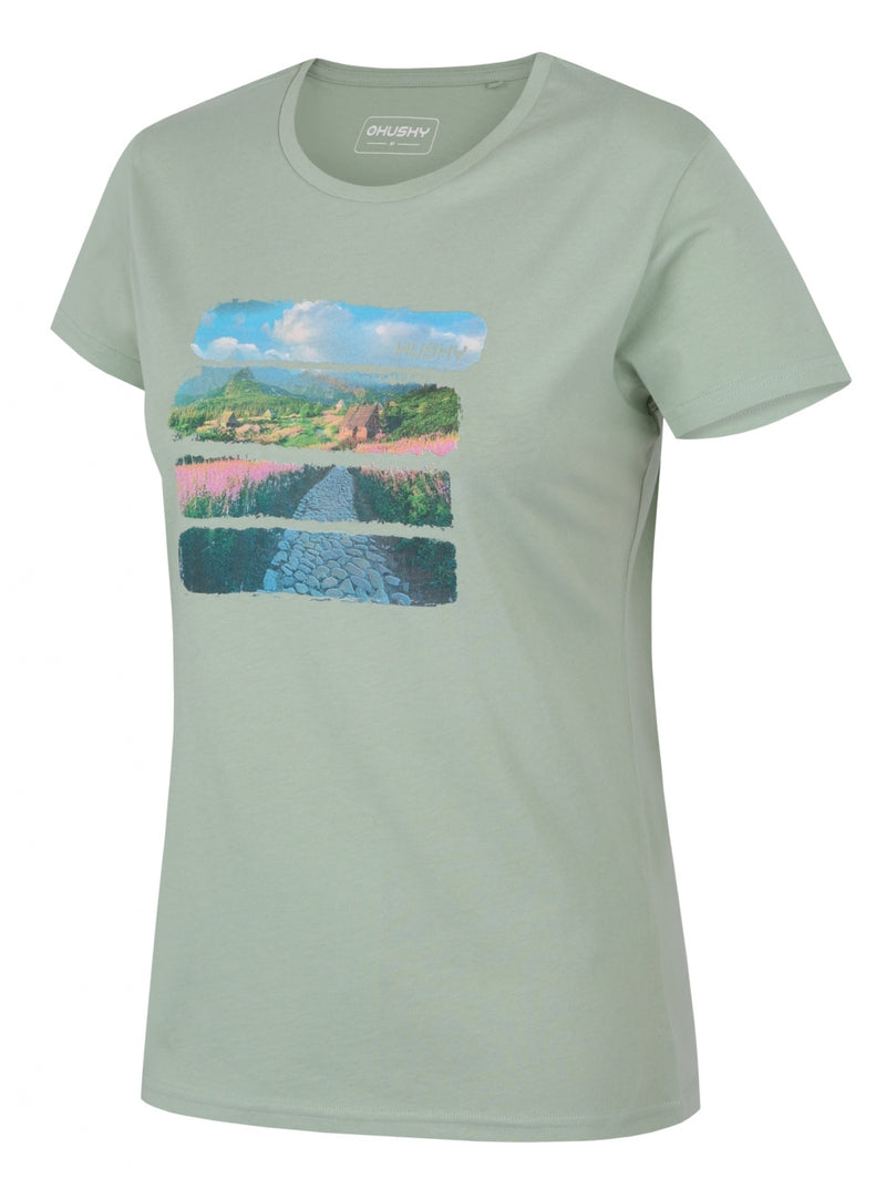 Damen Baumwoll-T-Shirt Tee Flo L