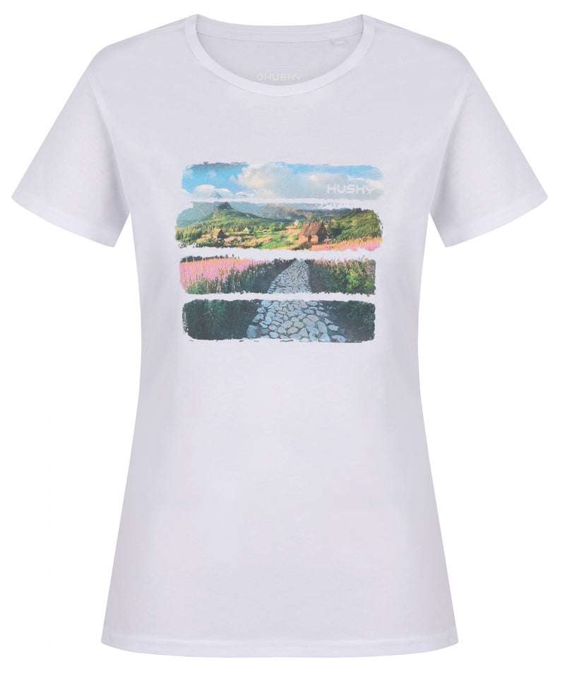Damen Baumwoll-T-Shirt Tee Flo L