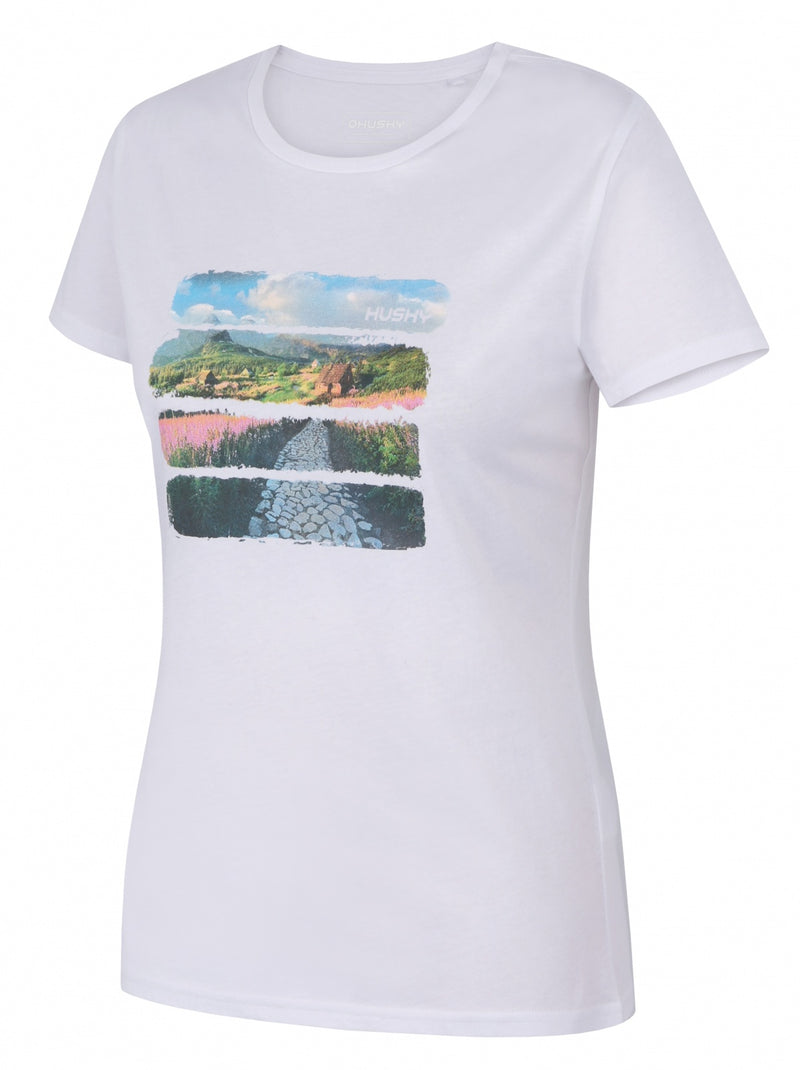 Damen Baumwoll-T-Shirt Tee Flo L
