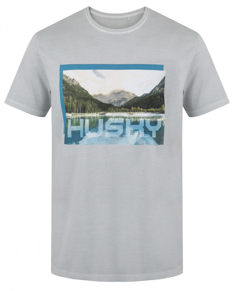 Herren T-Shirt aus Baumwolle Tee Lake M