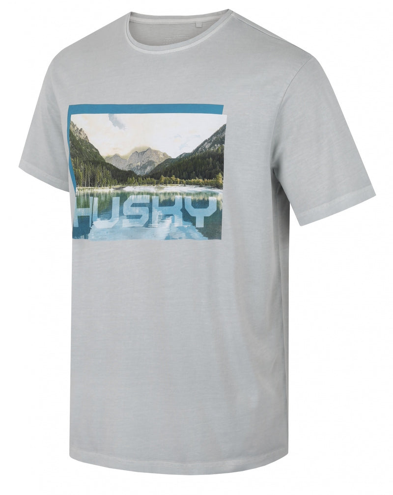 Herren T-Shirt aus Baumwolle Tee Lake M