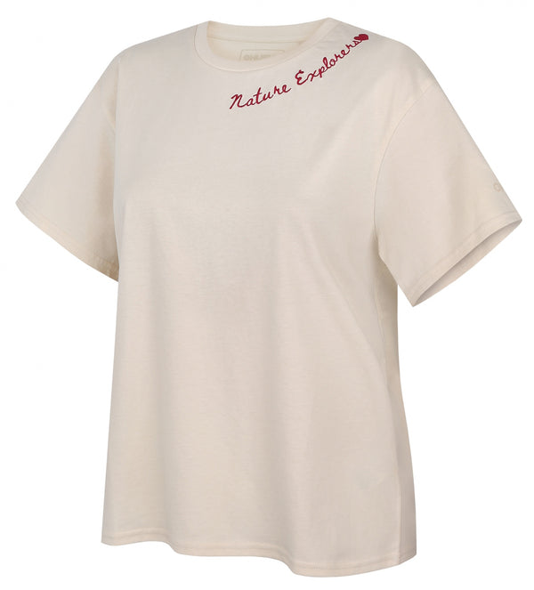 Damen Baumwoll T-Shirt Tee Nature L