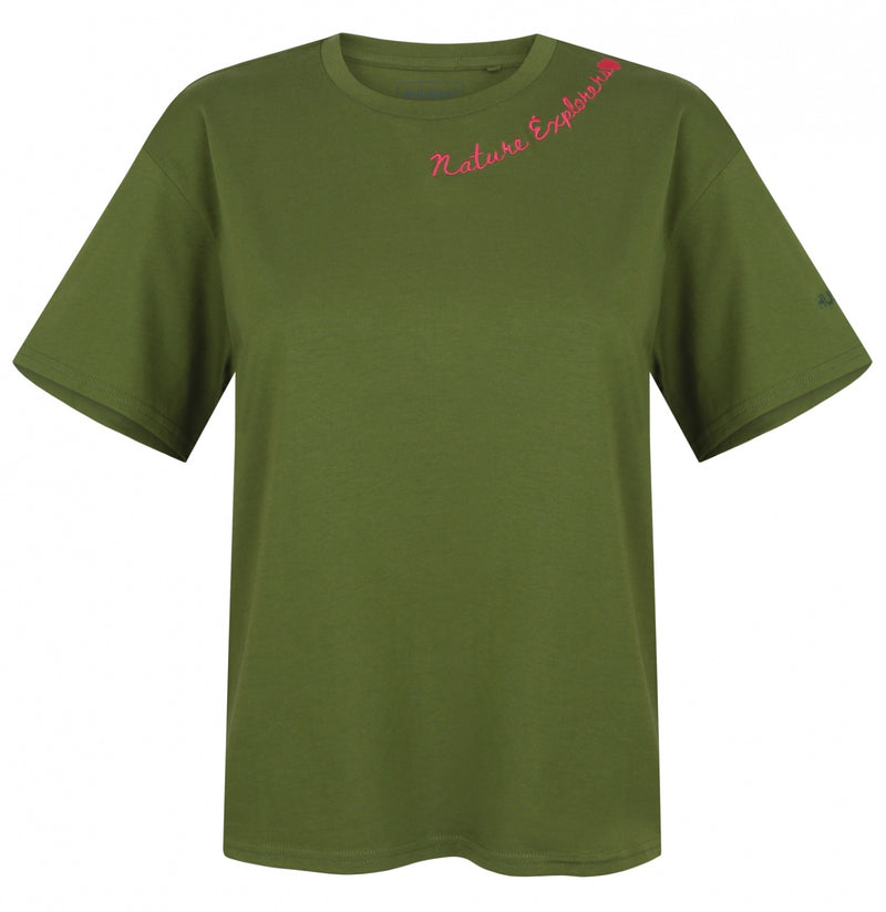 Damen Baumwoll T-Shirt Tee Nature L