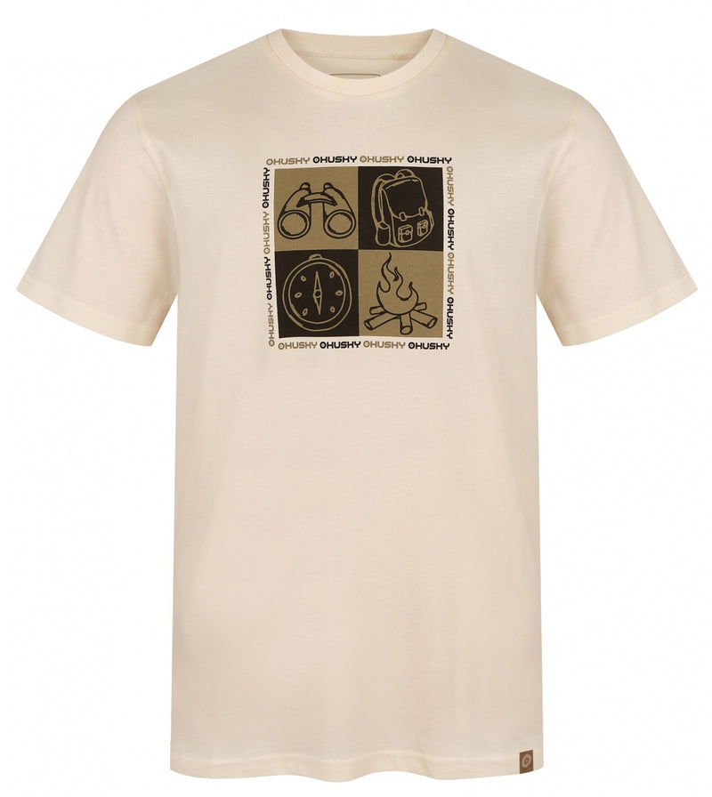 Herren Baumwoll T-Shirt Tee Square M