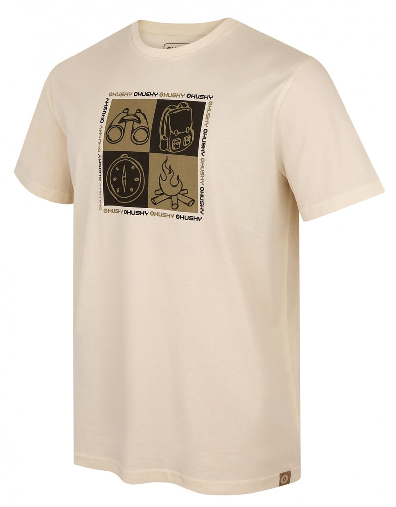 Herren Baumwoll T-Shirt Tee Square M