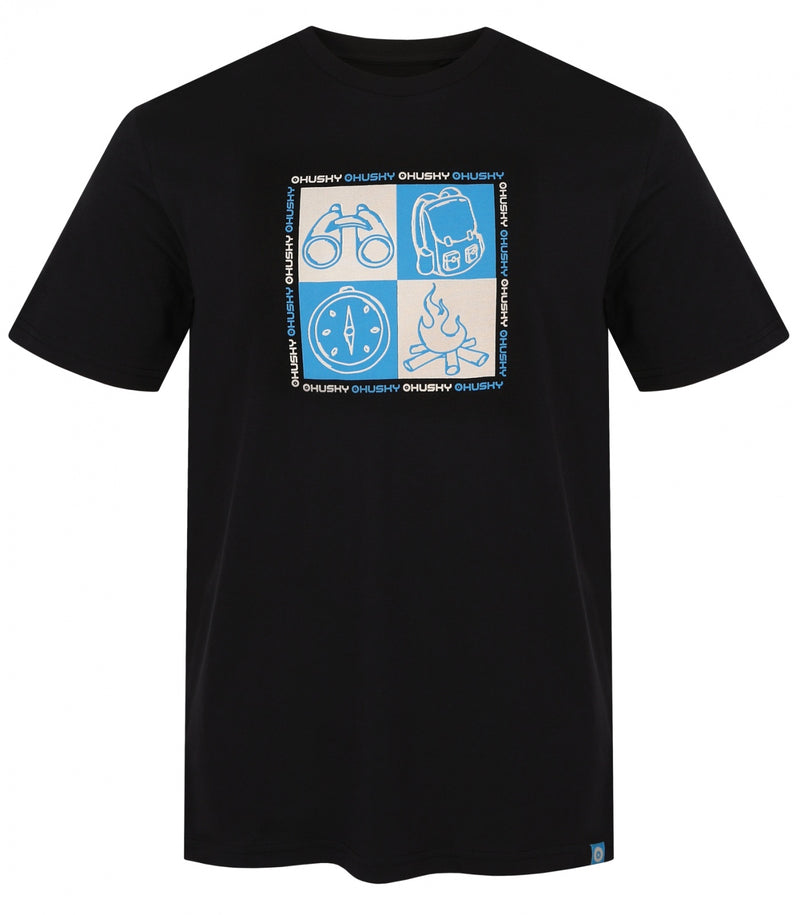 Herren Baumwoll T-Shirt Tee Square M