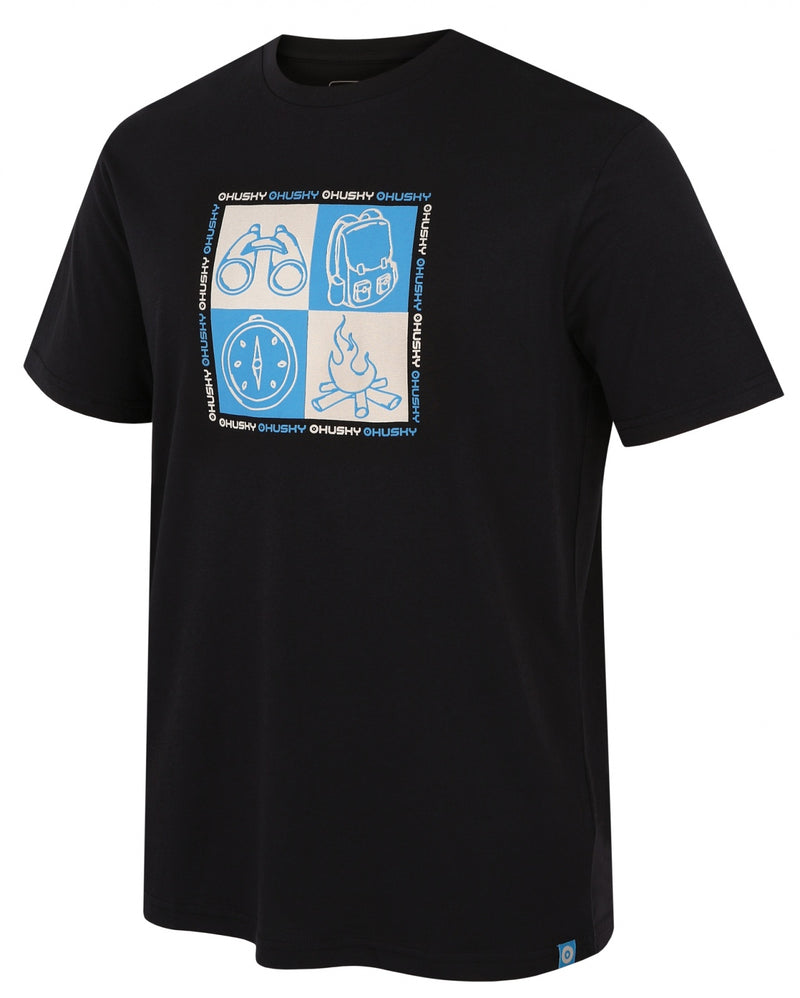 Herren Baumwoll T-Shirt Tee Square M