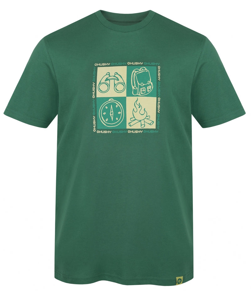 Herren Baumwoll T-Shirt Tee Square M