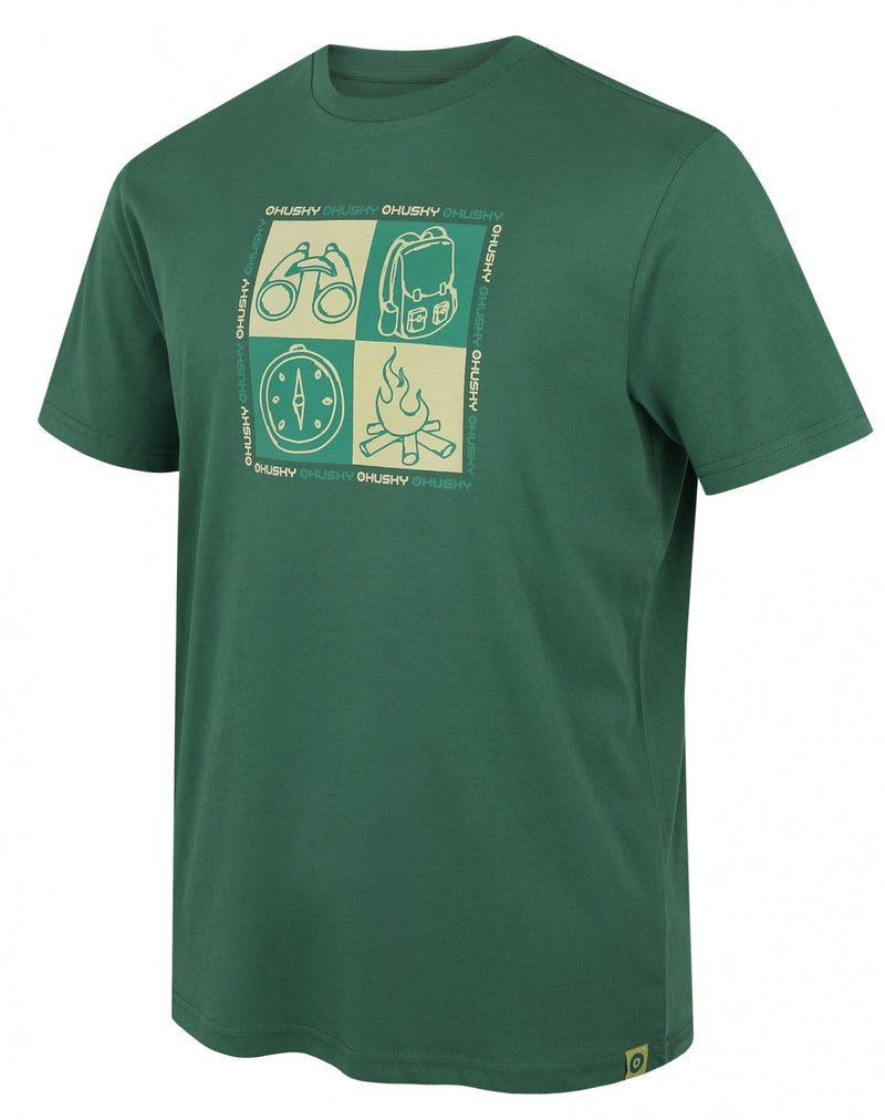 Herren Baumwoll T-Shirt Tee Square M