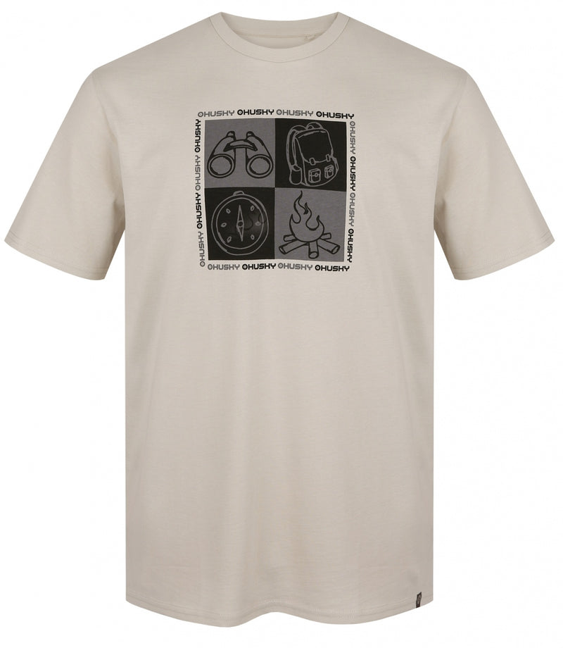 Herren Baumwoll T-Shirt Tee Square M