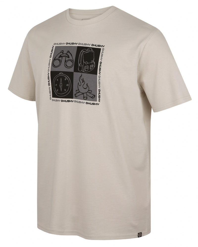 Herren Baumwoll T-Shirt Tee Square M