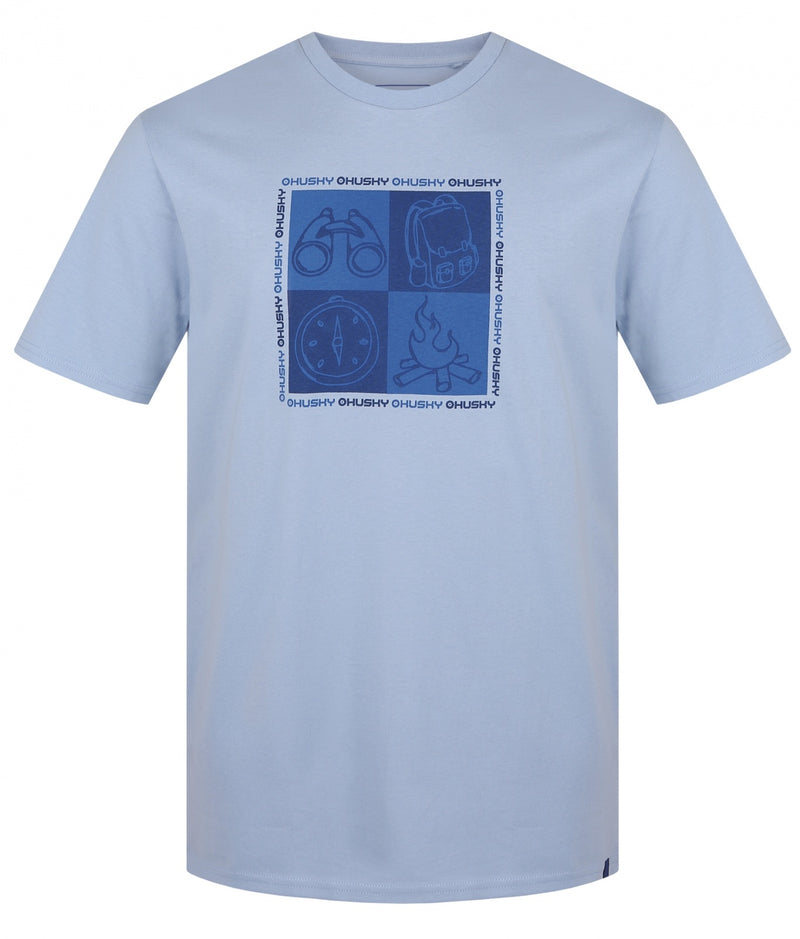 Herren Baumwoll T-Shirt Tee Square M