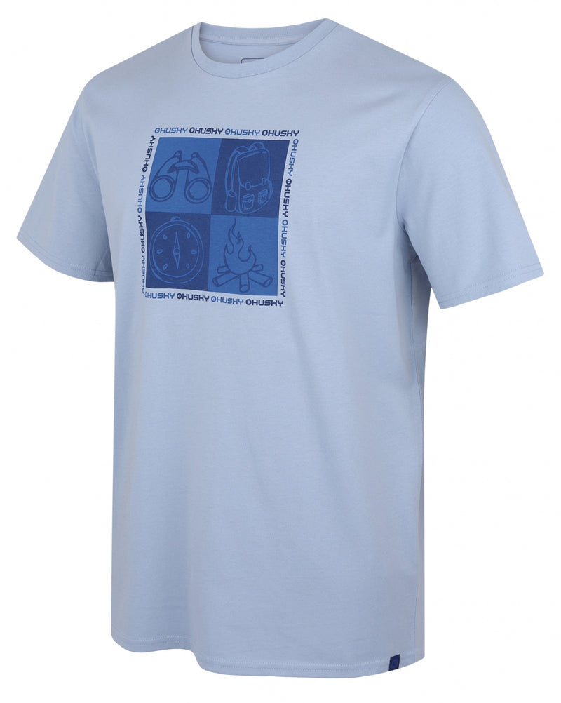 Herren Baumwoll T-Shirt Tee Square M