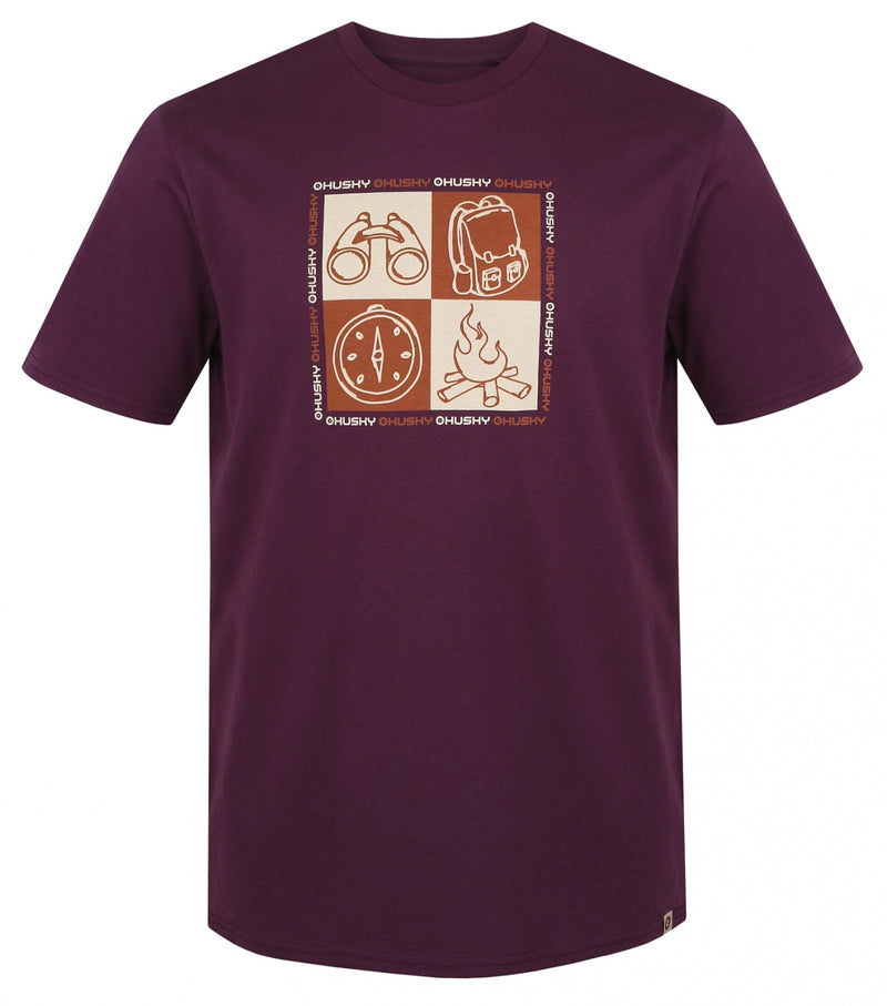 Herren Baumwoll T-Shirt Tee Square M