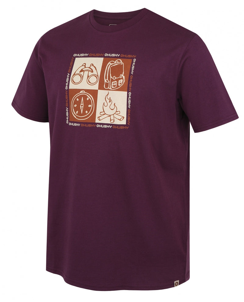 Herren Baumwoll T-Shirt Tee Square M