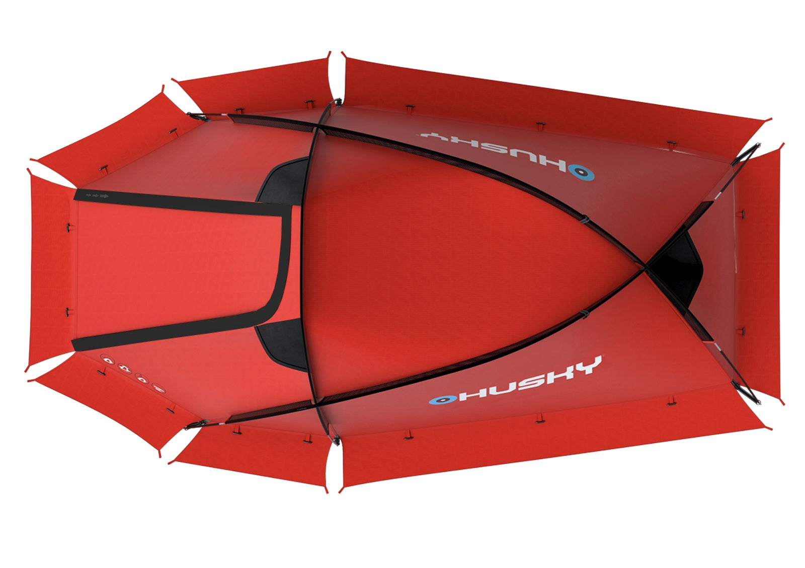 husky outdoor extrem zelt flame Expeditionszelt für 1 Person Flame 1