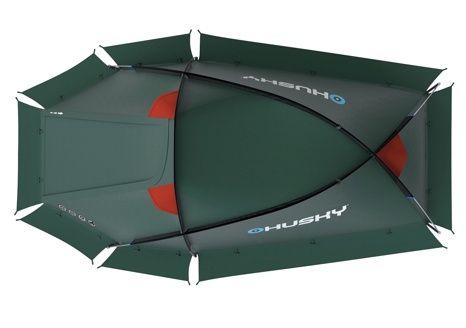 husky outdoor extrem zelt flame Expeditionszelt für 2 Personen Flame 2
