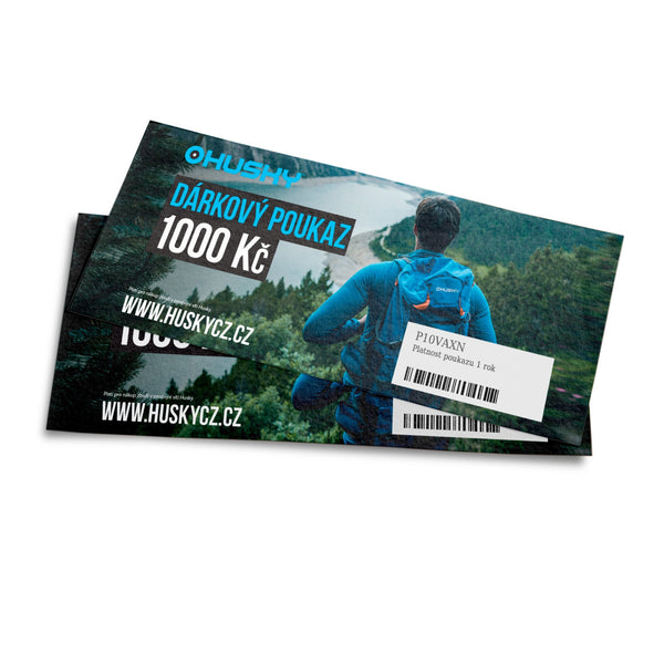 Elektronischer Geschenkgutschein HUSKY 1000 CZK