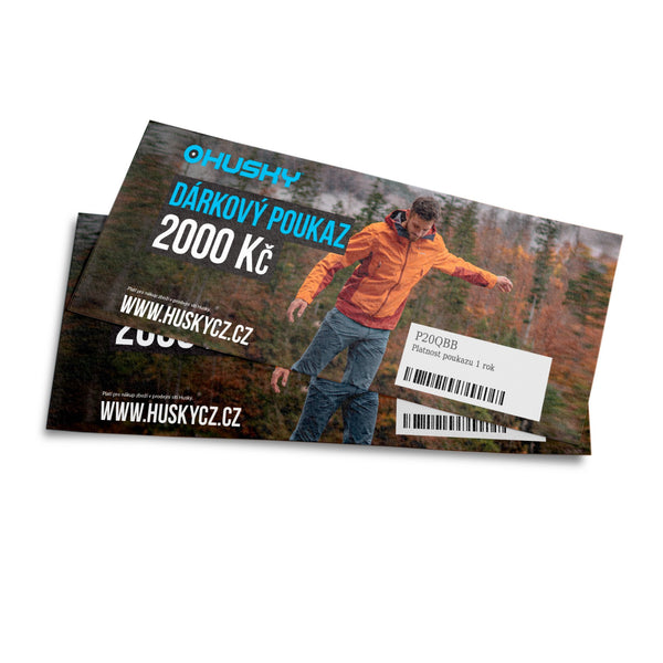 Elektronischer Geschenkgutschein HUSKY 2000 CZK